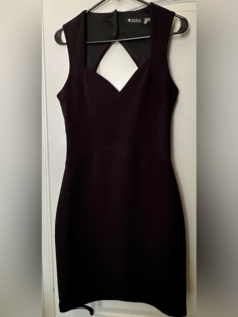 Guess by Marciano Black Fitted Sleeveless Mini Dress